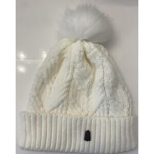 Spyder Women’s Ivory Pom Knit Hat One Size